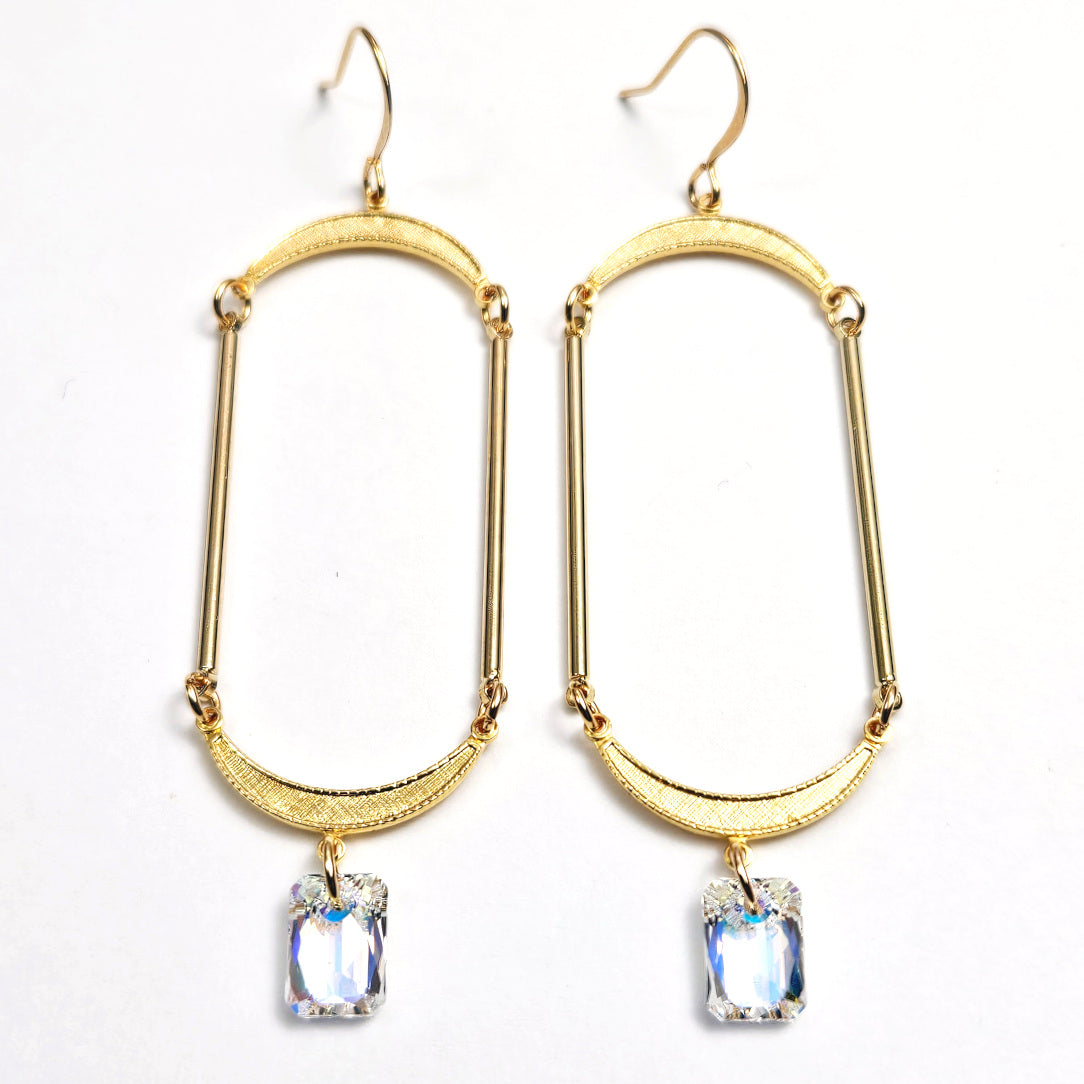 Art Deco Aurora Swing Drops Earrings
