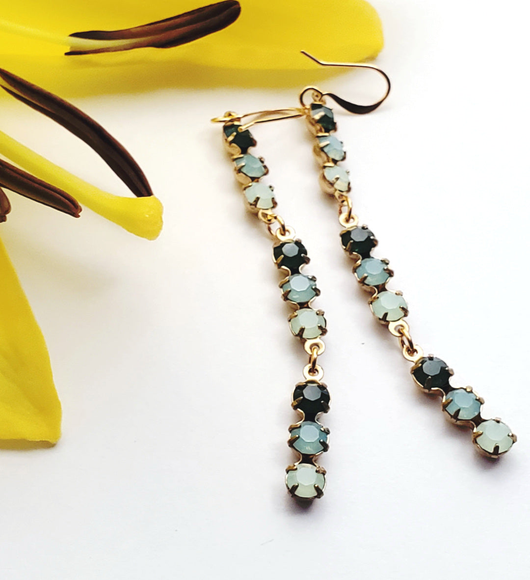 Vintage Pacific Green Earrings