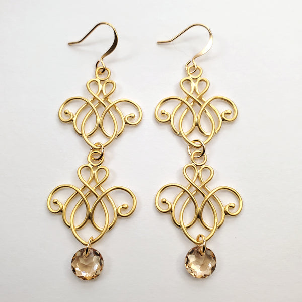 Filigree Drop Earrings | L. Moyer Designs