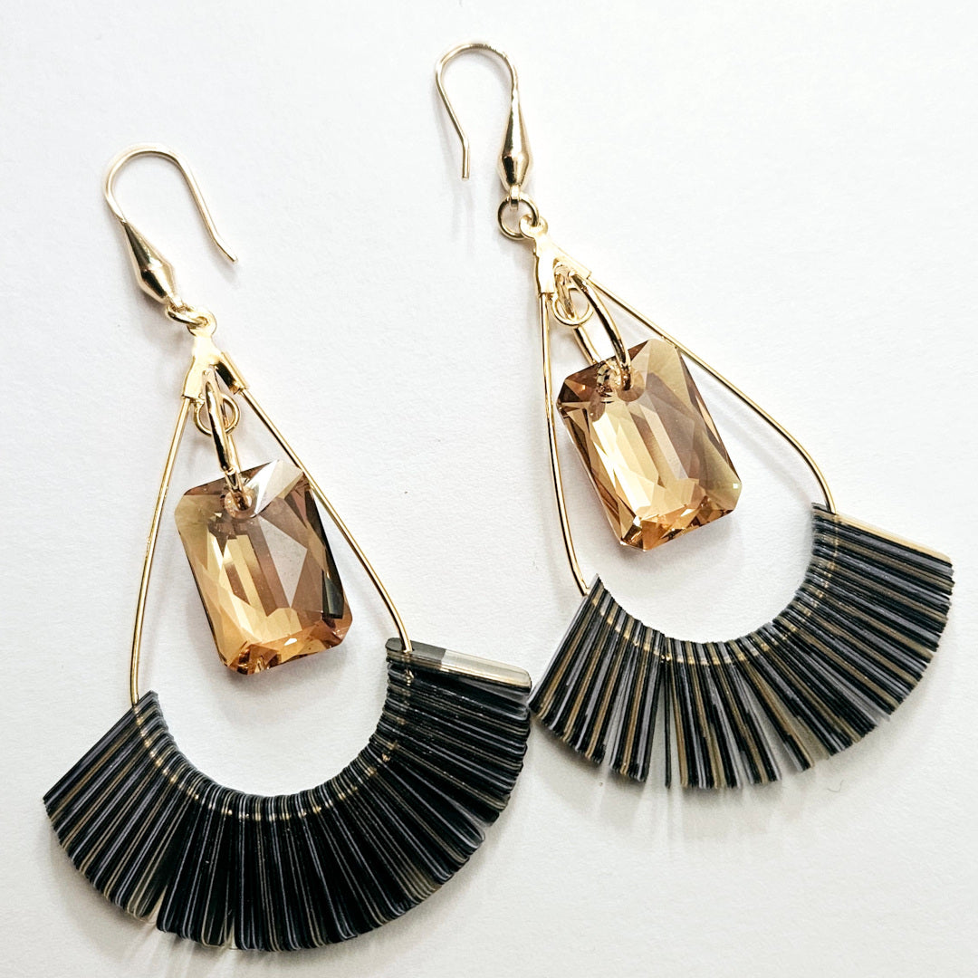 1940s French Sequins with Swarovski Golden Crystals