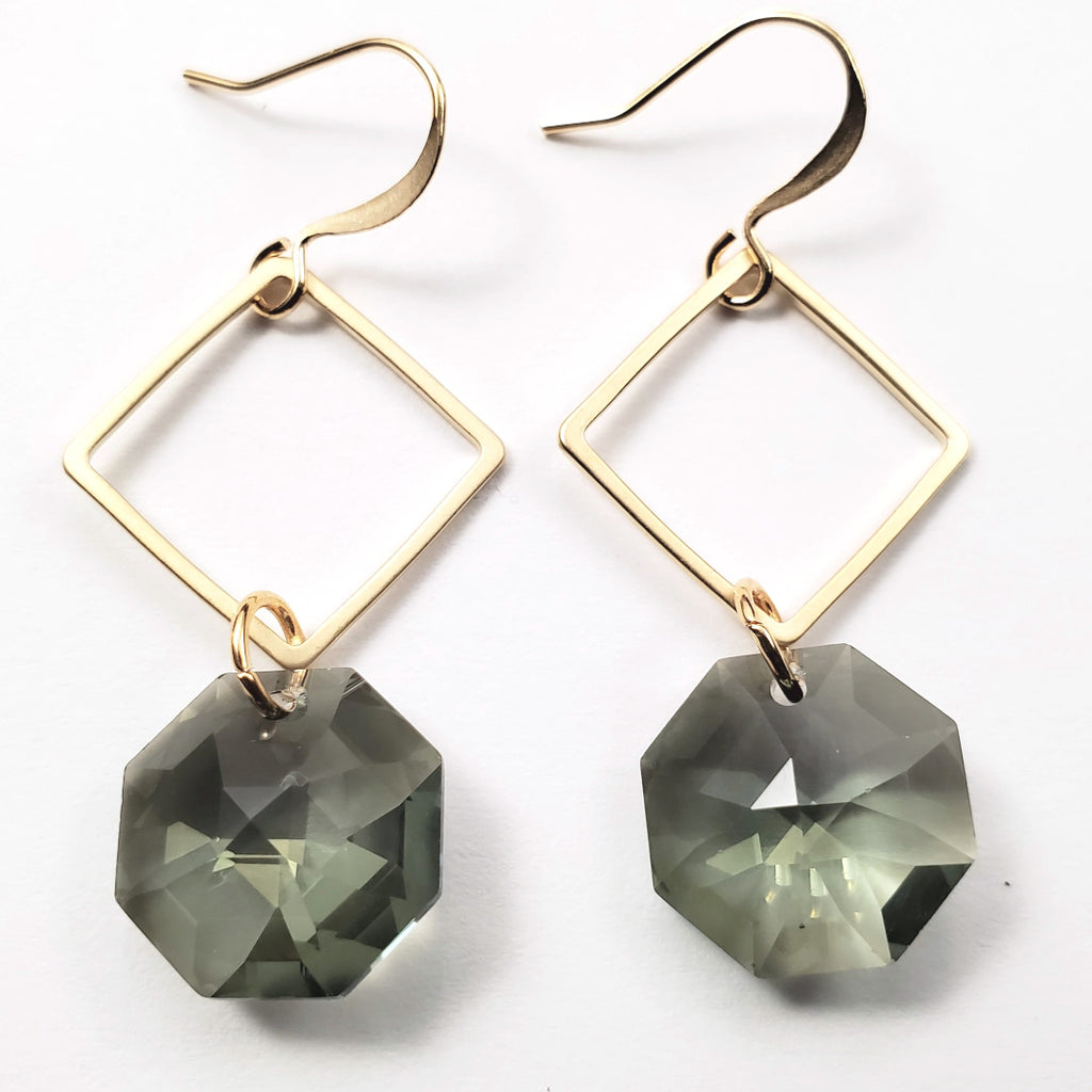 Sage Green Drop Earrings