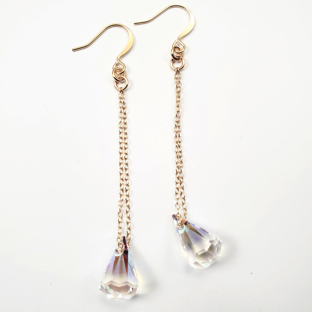 Swarovksi Raindrop Earrings